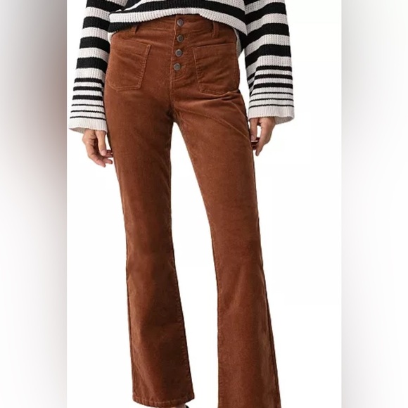 New Sanctuary Corduroy Button Fly Bootcut Jeans sz 32 - Picture 1 of 5